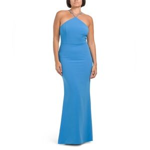 BNWT Liv Foster Halter Mermaid Gown